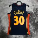 NBA 30 Curry Warriors 2009-10 Maillot Retro Marine imprimé